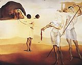 Enchanted Beach with Three Fluid Graces by Salvador Dali